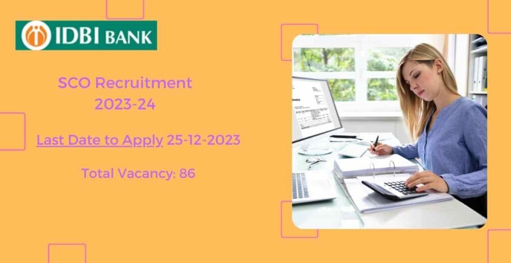 IDBI Bank SCO Recruitment 2023-24