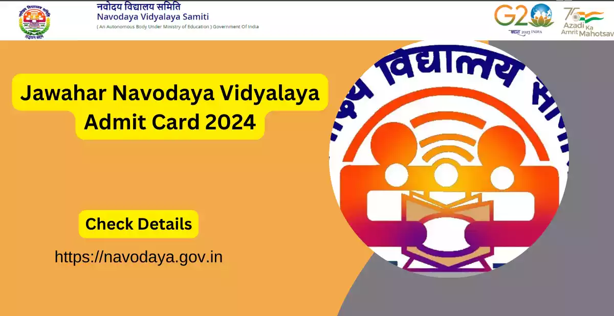 JNV Admit Card 2024