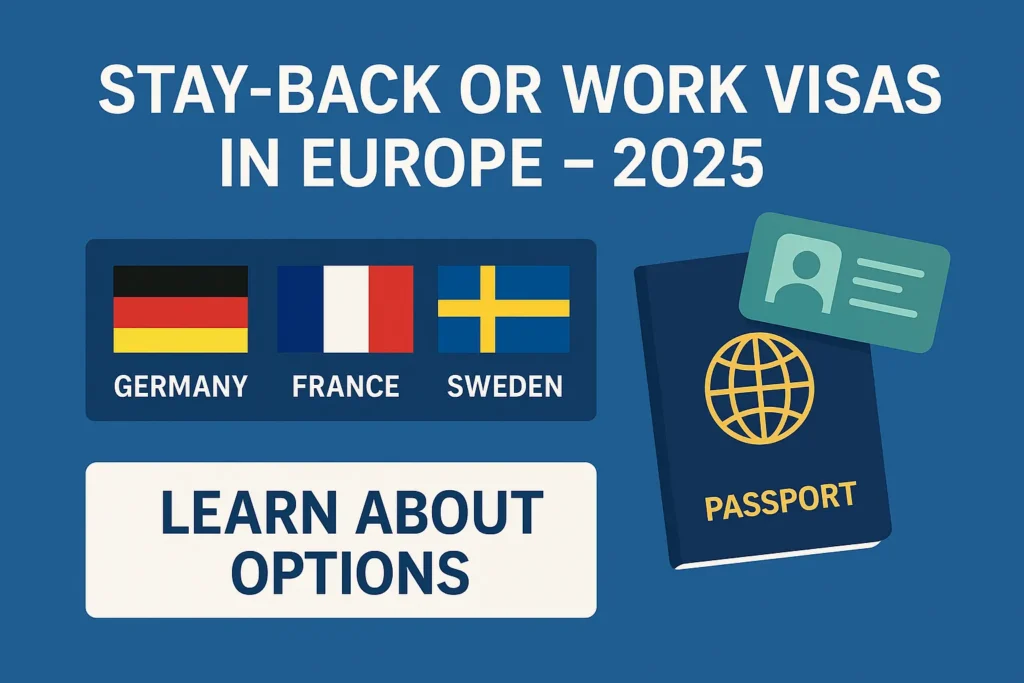 How to Get a Stay-Back or Work Visa After Studying in Europe